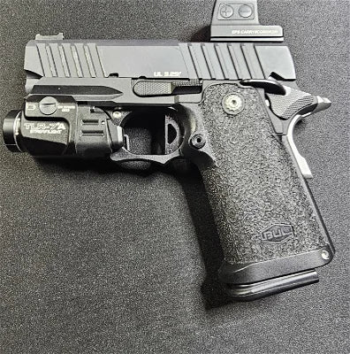 Customer firearm stippling project by Singuard Solutions