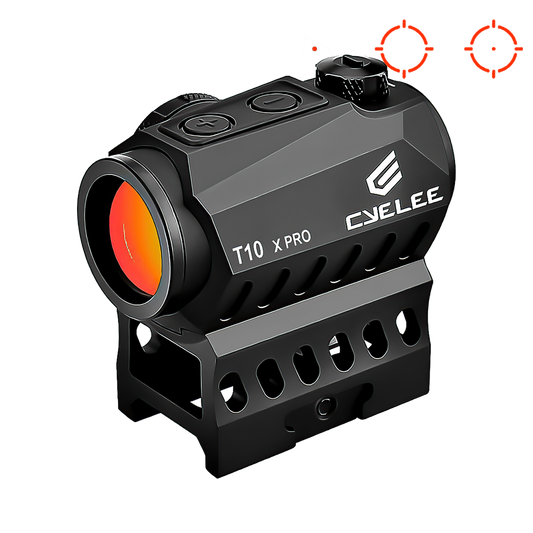 Cyelee T10 X PRO, Red 2 MOA Dot & 30 MOA Circle